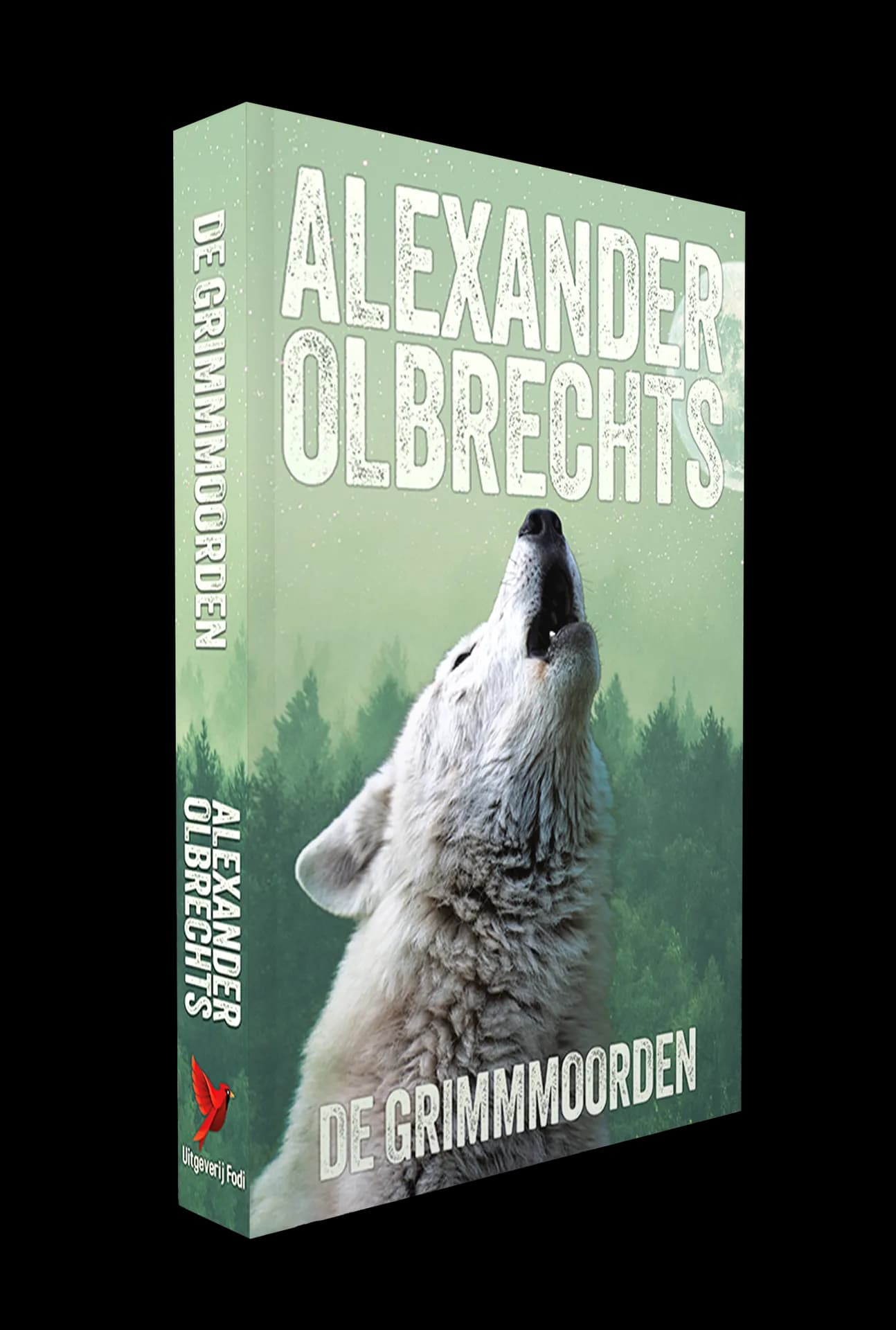 De Grimmmoorden, Alexander Olbrechts, Uitgeverij Fodi, front, Mockup