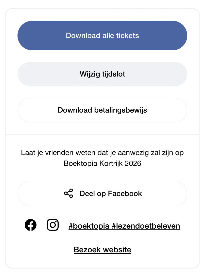 wijzig tijdslot